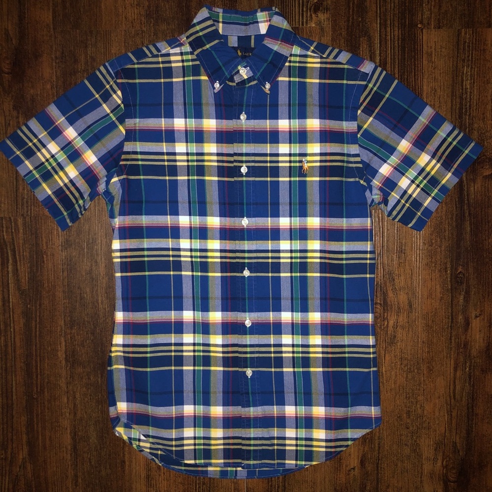 Ralph Lauren Short Sleeve Oxford Shirt Slim Fit Small